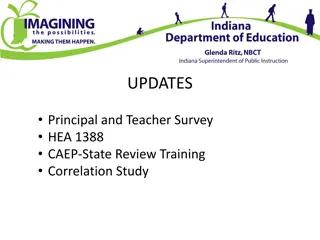 Teacher and Principal Survey Data Collection for Educator Preparation Programs