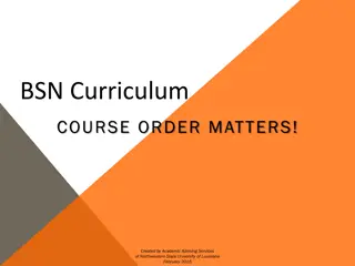 Nursing Curriculum Course Order and Prerequisites at Northwestern State University