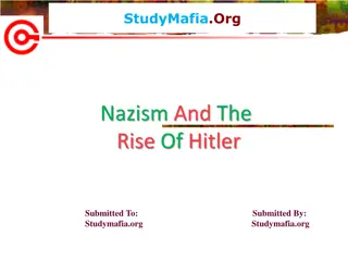 Nazism and the Rise of Hitler: Understanding the Historical Context