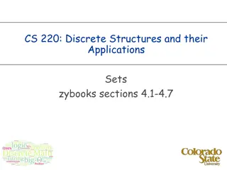 Understanding Sets in Discrete Structures