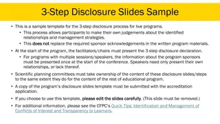 Effective 3-Step Disclosure Process for Live Programs
