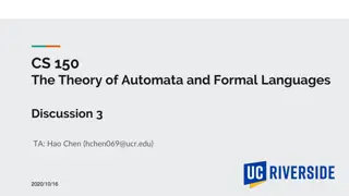 Automata and Formal Languages: NFA to DFA Conversion
