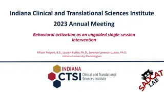 Understanding Behavioral Activation in Single-Session Intervention
