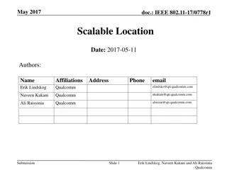 IEEE 802.11-17/0778r1 Scalable Location Proposal