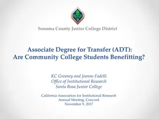 Sonoma County Junior College District ADT Impact Study