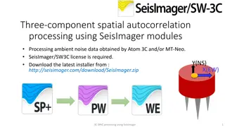 Spatial Autocorrelation Processing Using SeisImager