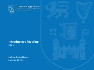 PPES at Trinity College Dublin: Academic Calendar, Exams, and More