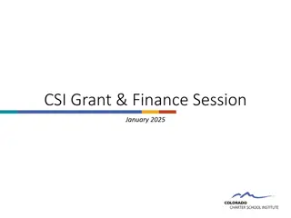 CSI Grant and Finance Session Summary January 2025