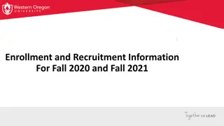Enrollment and Recruitment Trends Fall 2020-2021