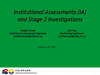 Colorado Institutional Assessment and Abuse Insights