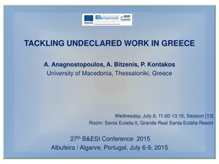 Tackling Undeclared Work in Greece Research Project