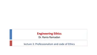 Engineering Ethics and Professionalism Overview