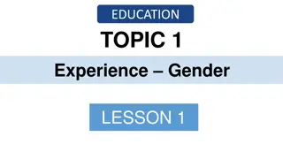 Gender Influence on Subject Choices and Peer Pressure in Education