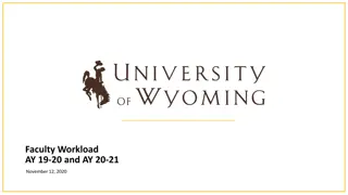 University Faculty Workload Comparison AY 19-20 and AY 20-21 Meeting Results