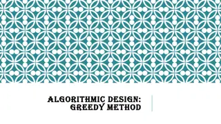 Greedy Algorithms and Optimization Techniques