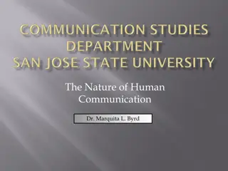 Understanding Human Communication and Meaning Creation by Dr. Marquita L. Byrd