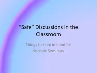 Creating a Safe Space for Socratic Seminars