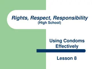 Using Condoms Effectively in High School: Rights, Respect, Responsibility Lesson 8