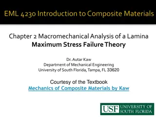 Macromechanical Analysis of a Lamina Failure Theory