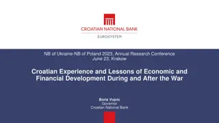 Croatian Economic Development After War: Lessons and Challenges