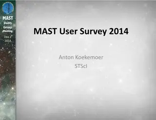 Insights from MAST User Survey 2014 - Usage, Missions, and Performance