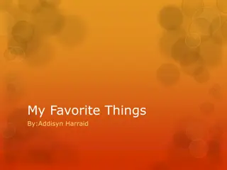 Addisyn Harraid's Favorite Things Montage