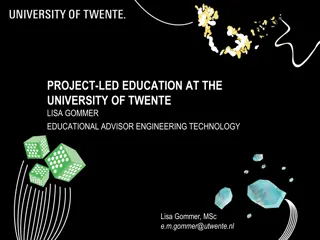 Innovative Project-Led Education at University of Twente