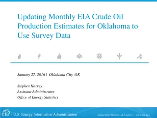 Oklahoma EIA Monthly Crude Oil Production Estimates Shift to Survey Data in 2015