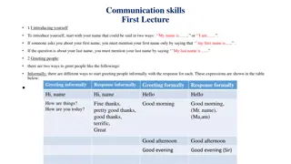 Effective Communication Skills Lectures Overview