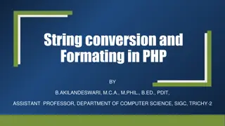 Converting Integer to String in PHP - Methods and Examples
