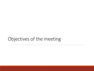 Effective Meeting Objectives and Agenda Overview