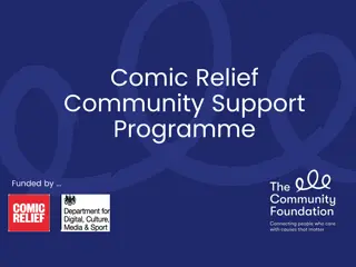 Supporting Community Initiatives: Comic Relief Community Support Programme Overview