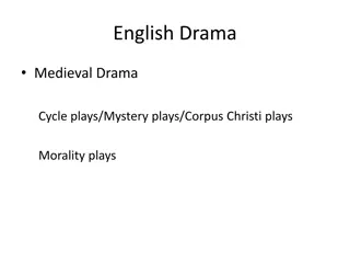Exploring Christopher Marlowe's Dr. Faustus and English Medieval Drama