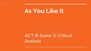Analysis of Touchstone's Witty Dialogues in As You Like It Act III Scene 3