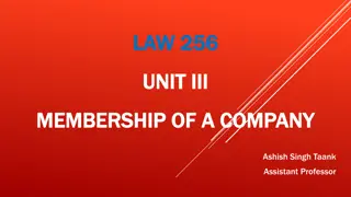 Understanding Membership of a Company: Registers, Shareholders, and Rights