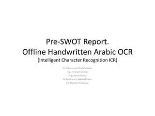 Offline Handwritten Arabic OCR Technology Overview
