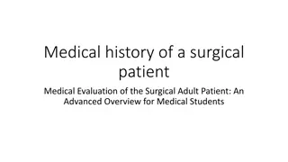 Key Elements of Surgical Patient Medical Evaluation