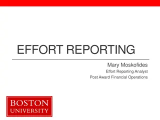 Effort Reporting Analyst Insights and Best Practices