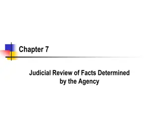 Judicial Review of Agency Determinations: Understanding the Scope and Standards