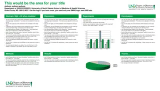 Innovative Research in the Department of Health Sciences - University of North Dakota