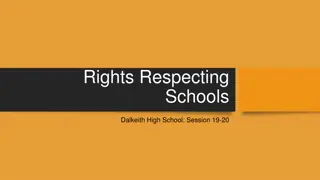 Dalkeith High School: Rights Respecting Schools Session 19-20 Overview