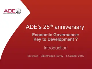 Understanding Economic Governance and Donor Actions for Development