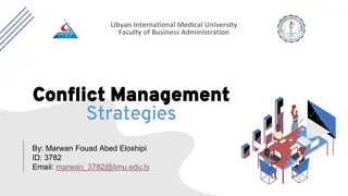Conflict Management Strategies and Interpersonal Conflict Resolution