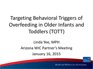 Targeting Behavioral Triggers of Overfeeding in Infants and Toddlers