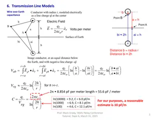 Transmission Line Models: Capacitance and Inductance Analysis