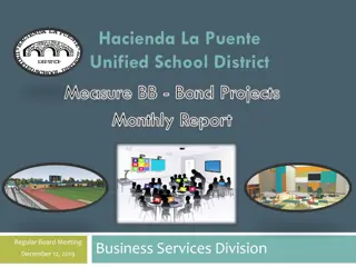 Hacienda La Puente Unified School District Bond Projects Report