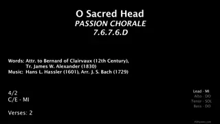 Sacred Head Passion Chorale: O.Sacred.Head