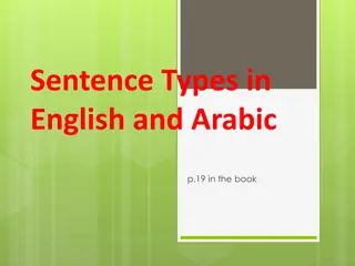 English and Arabic Sentence Types Comparison