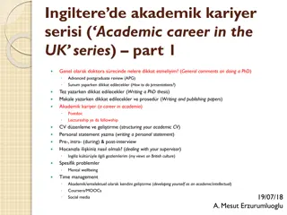 Expert Insights for Navigating an Academic Career in the UK: PhD, Postdoc, and More