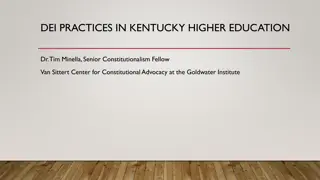 DEI Practices in Kentucky Higher Education and CPE's Impact